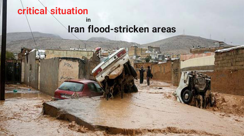 Iran is under water; support Iranian Red Crescnet Society